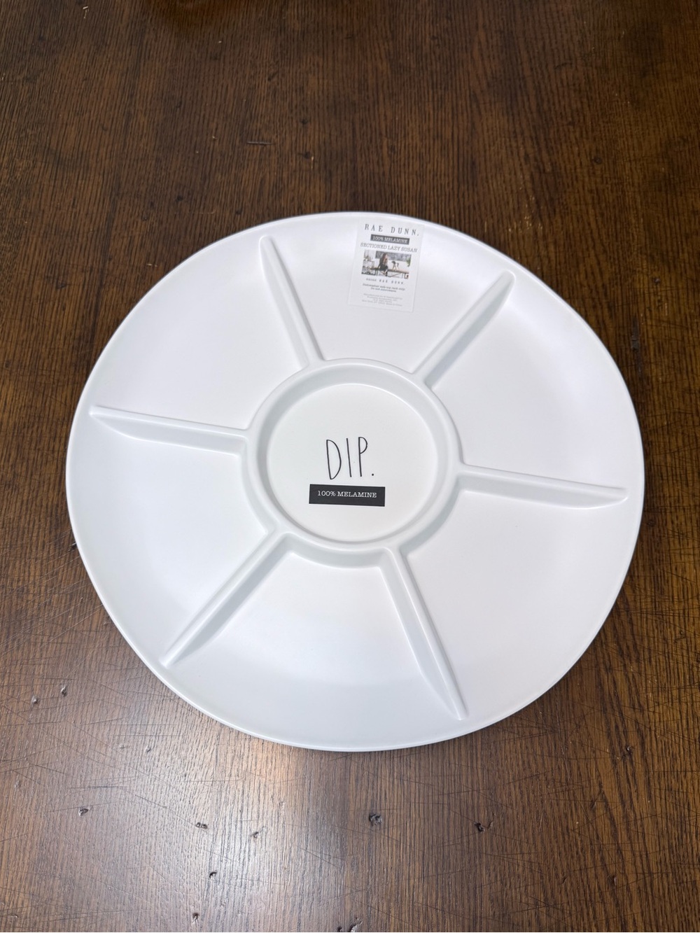 Rae Dunn DIP 16” Melamine Rotating Lazy Susan | NWT